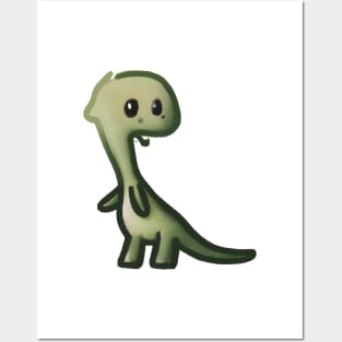 Cute Dinosaur Drawing Posters and Art